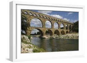 The Roman Aqueduct across the River Gard Was Built in the Middle of the First Century-LatitudeStock-Framed Photographic Print