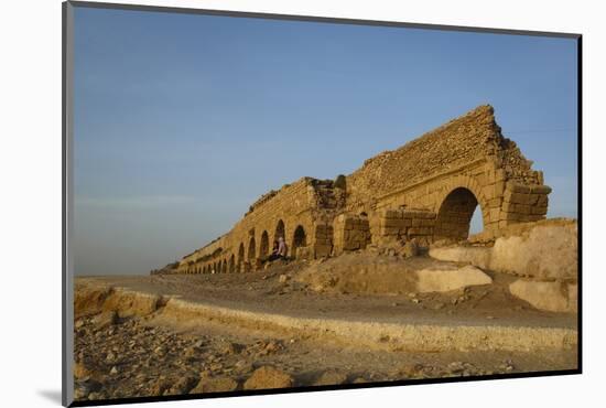 The Roman Aqueduct, Caesarea, Israel, Middle East-Yadid Levy-Mounted Photographic Print