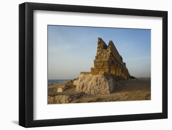 The Roman Aqueduct, Caesarea, Israel, Middle East-Yadid Levy-Framed Photographic Print