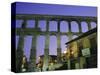 The Roman Aqueduct, Segovia, Castilla Y Leon, Spain, Europe-Ruth Tomlinson-Stretched Canvas