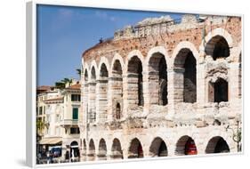 The Roman Arena, Verona, UNESCO World Heritage Site, Veneto, Italy, Europe-Nico-Framed Photographic Print