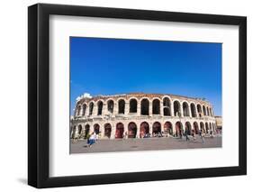 The Roman Arena, Verona, UNESCO World Heritage Site, Veneto, Italy, Europe-Nico-Framed Photographic Print