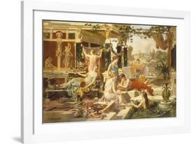 The Roman Bath-Emmanuel Oberhausen-Framed Giclee Print