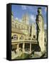 The Roman Baths, Bath, Avon, England, UK-Roy Rainford-Framed Stretched Canvas