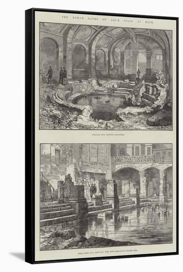 The Roman Baths of Aquae Solis, at Bath-null-Framed Stretched Canvas