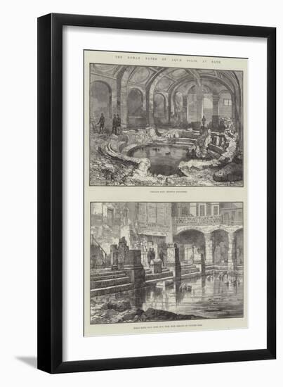 The Roman Baths of Aquae Solis, at Bath-null-Framed Giclee Print