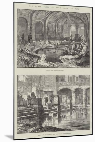 The Roman Baths of Aquae Solis, at Bath-null-Mounted Giclee Print