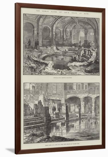 The Roman Baths of Aquae Solis, at Bath-null-Framed Giclee Print