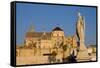The Roman Bridge and the Mezquita Cathedral, Cordoba, Andalucia, Spain-Carlo Morucchio-Framed Stretched Canvas