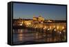 The Roman Bridge of Cordoba Is a Bridge in Cordoba, Andalusia, Southern Spain-David Bank-Framed Stretched Canvas