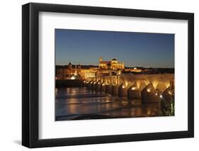 The Roman Bridge of Cordoba Is a Bridge in Cordoba, Andalusia, Southern Spain-David Bank-Framed Photographic Print