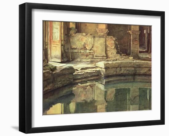 The Roman Circular Bath at Bath-Edward John Poynter-Framed Giclee Print