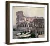 The Roman Colosseum-Vasilii Surikov-Framed Art Print