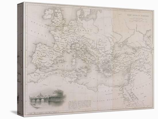 The Roman Empire, C.1850-W Hughes-Stretched Canvas