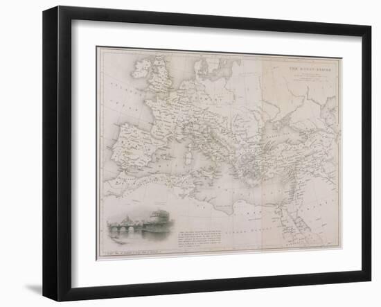 The Roman Empire, C.1850-W Hughes-Framed Giclee Print