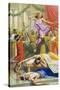 The Roman Festival of Saturnalia-Severino Baraldi-Stretched Canvas