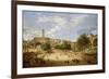 The Roman Forum and the Campidoglio Seen from the Arch of Constantine, 1751-Giovanni Paolo Pannini-Framed Giclee Print