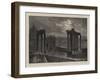 The Roman Forum by Moonlight-Charles Auguste Loye-Framed Giclee Print