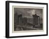 The Roman Forum by Moonlight-Charles Auguste Loye-Framed Giclee Print