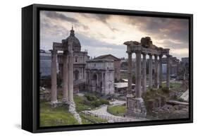 The Roman Forum (Foro Romano), Rome, Lazio, Italy, Europe-Julian Elliott-Framed Stretched Canvas