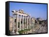 The Roman Forum in Rome, Lazio, Italy-Roy Rainford-Framed Stretched Canvas