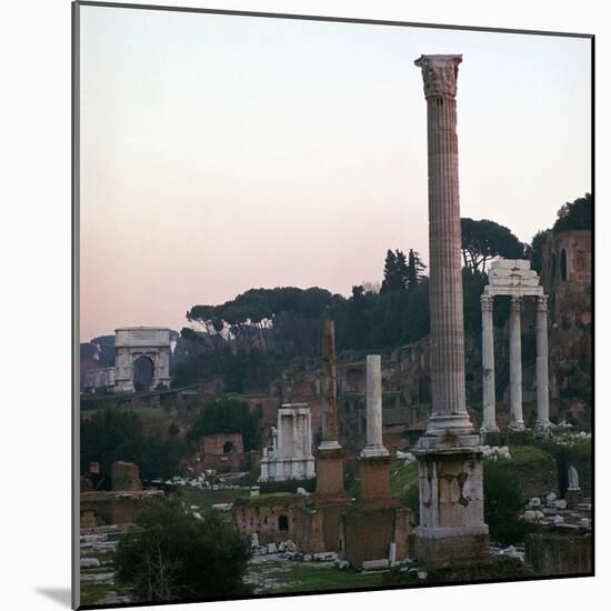 The Roman Forum in the Evening, 2nd Century-CM Dixon-Mounted Photographic Print