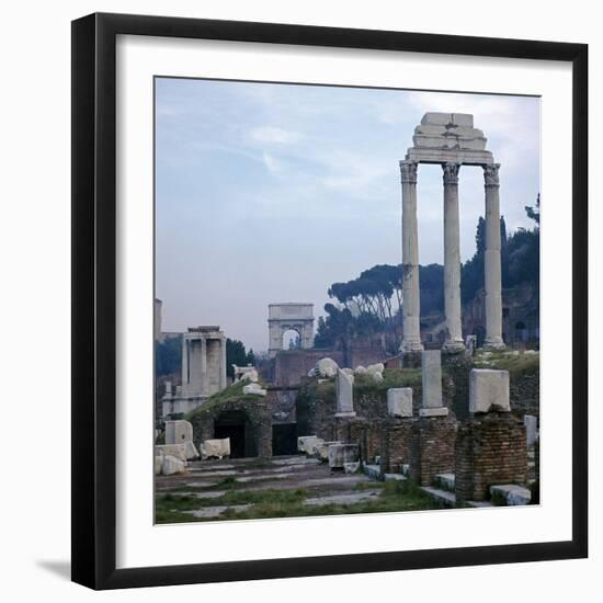 The Roman Forum in the Evening, 5th Century Bc-CM Dixon-Framed Photographic Print