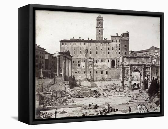 The Roman Forum - Late 19th Century Photograph-null-Framed Stretched Canvas