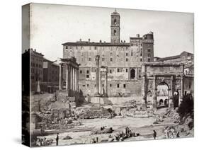 The Roman Forum - Late 19th Century Photograph-null-Stretched Canvas