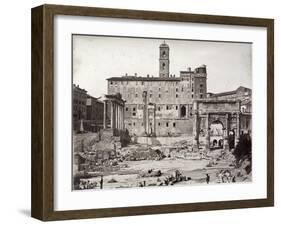 The Roman Forum - Late 19th Century Photograph-null-Framed Giclee Print