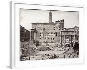 The Roman Forum - Late 19th Century Photograph-null-Framed Giclee Print