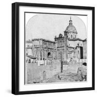 The Roman Forum, Rome, Italy, Early 20th Century-null-Framed Photographic Print