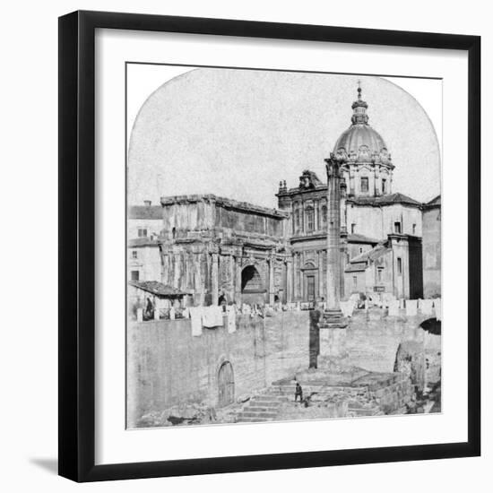 The Roman Forum, Rome, Italy, Early 20th Century-null-Framed Photographic Print