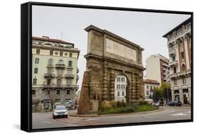 The Roman Gate, Porta Romana, Milan, Lombardy, Italy, Europe-Yadid Levy-Framed Stretched Canvas