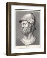 The Roman God of War Similar to the Greek God Ares But Not Identical-T. Holloway-Framed Photographic Print