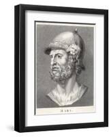 The Roman God of War Similar to the Greek God Ares But Not Identical-T. Holloway-Framed Photographic Print