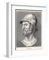 The Roman God of War Similar to the Greek God Ares But Not Identical-T. Holloway-Framed Photographic Print