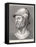 The Roman God of War Similar to the Greek God Ares But Not Identical-T. Holloway-Framed Stretched Canvas