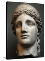 The Roman Goddess Juno. Bust. First Half of 2nd Century A.C. Marble. Carlsberg Glyptotek Museum.…-null-Stretched Canvas