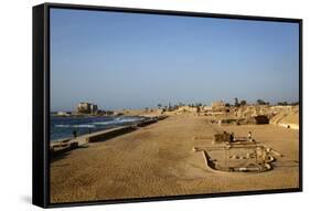 The Roman Hippodrome, Caesarea, Israel, Middle East-Yadid Levy-Framed Stretched Canvas