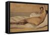 The Roman Odalisque (Marietta) 1843-Jean-Baptiste-Camille Corot-Framed Stretched Canvas