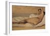 The Roman Odalisque (Marietta) 1843-Jean-Baptiste-Camille Corot-Framed Giclee Print