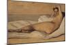 The Roman Odalisque (Marietta) 1843-Jean-Baptiste-Camille Corot-Mounted Giclee Print