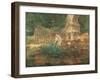 The Roman Ruins in the Gardens of Schonbrunn Palace-Ferdinand Georg Waldmuller-Framed Giclee Print