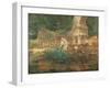 The Roman Ruins in the Gardens of Schonbrunn Palace-Ferdinand Georg Waldmuller-Framed Giclee Print