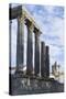 The Roman Temple of Diana and the Tower of Evora Cathedral-Alex Robinson-Stretched Canvas