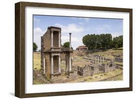 The Roman Theatre Dating from the 1st Century, Volterra, Tuscany, Italy, Europe-Copyright: Julian-Framed Photographic Print