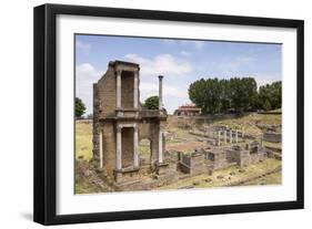 The Roman Theatre Dating from the 1st Century, Volterra, Tuscany, Italy, Europe-Copyright: Julian-Framed Photographic Print