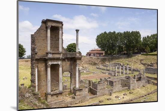 The Roman Theatre Dating from the 1st Century, Volterra, Tuscany, Italy, Europe-Copyright: Julian-Mounted Photographic Print