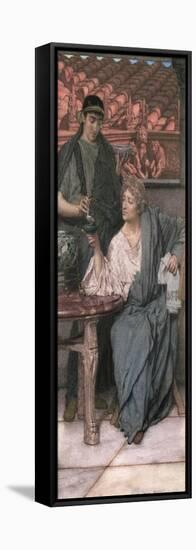 The Roman Wine-Tasters-Sir Lawrence Alma-Tadema-Framed Stretched Canvas